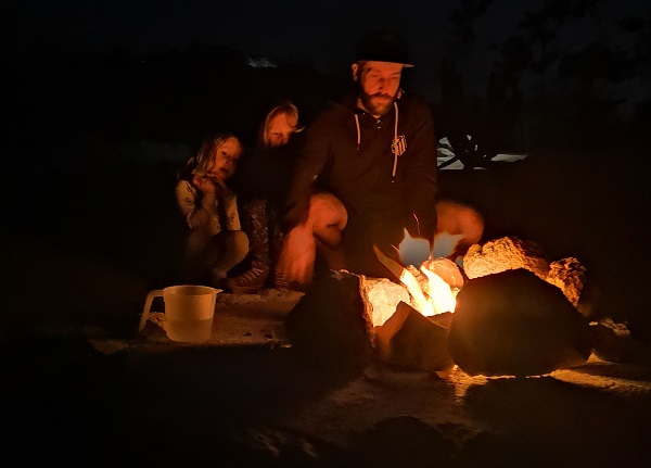 At the campfire