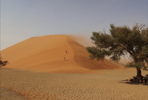 Sandsturm an den Dünen